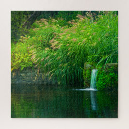 Puzzle Emerald Stillness by the Garden Falls