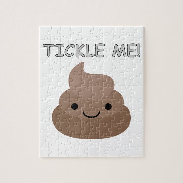 Puzzle Emoji Cute Tickle Me Poop (Vertical)