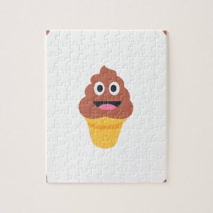 Puzzle emoji de caca de helado
