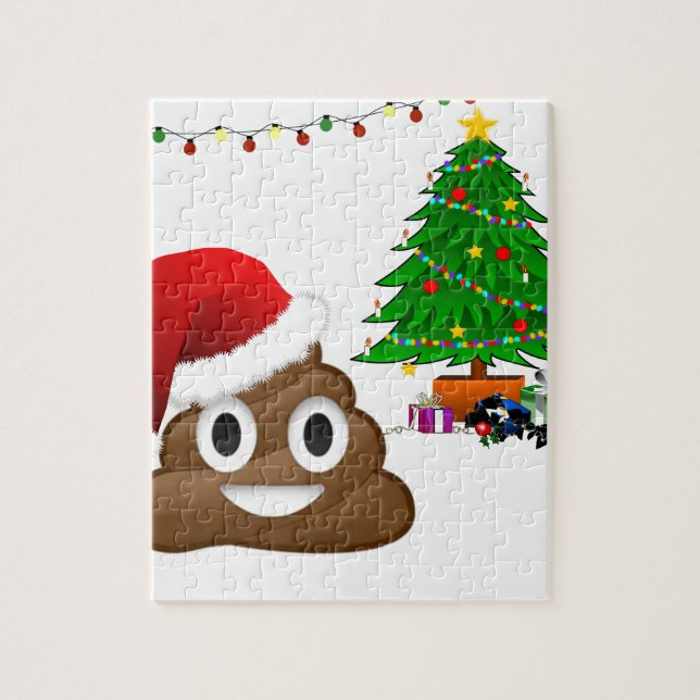 Puzzle emoji de poo de navidades (Vertical)