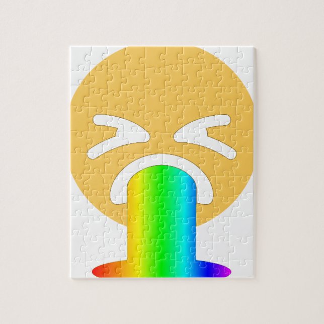 Puzzle emoji de puke arco iris (Vertical)