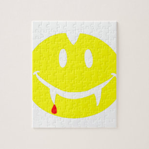 Puzzle emoji de vampiro dracula