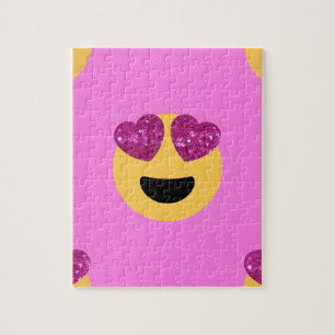 Puzzle emoji del ojo del corazón