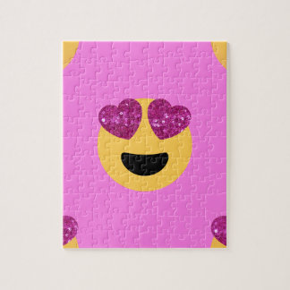 Puzzle emoji del ojo del corazón