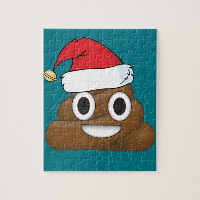 Puzzle Emoji hilarante del impulso de Navidad (Vertical)