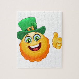Puzzle emoji leprechaun