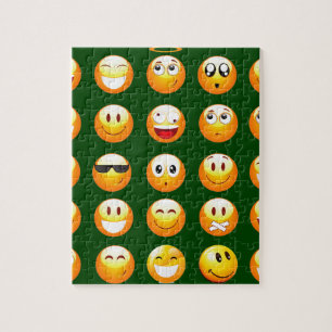 Puzzle emoji verde oscuro