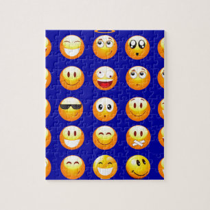 Puzzle emojis azul oscuro