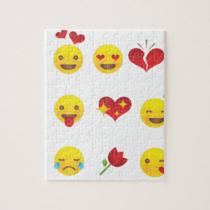 Puzzle Emojis de San Valentín
