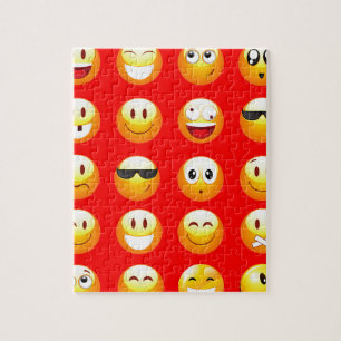 Puzzle emojis rojas