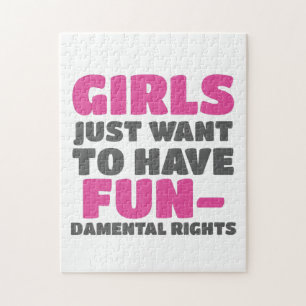 Puzzle Empoderar a los Chicas quiere tener derechos funda