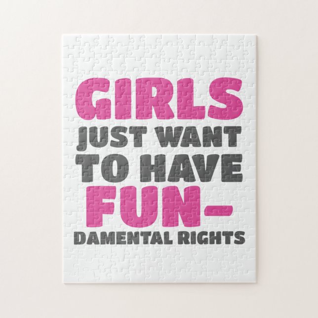 Puzzle Empoderar a los Chicas quiere tener derechos funda (Vertical)
