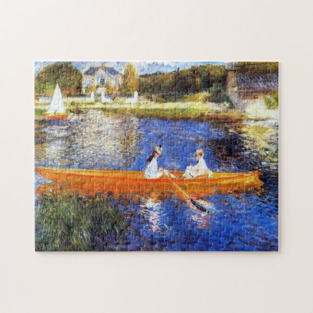 Puzzle En barco en el Bella Artes Renoir del Sena (Horizontal)