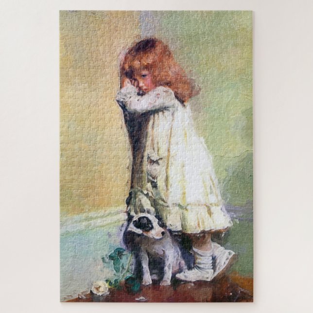 Puzzle En desgracia, obra maestra de pintura de aceite de (Vertical)