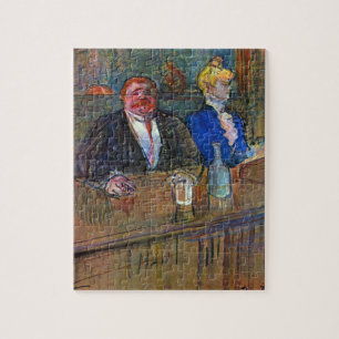 Puzzle En el bar de Toulouse Lautrec, Bella Artes vintage