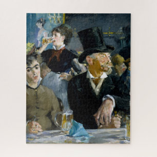 Puzzle En el café de Manet Impresionist Painting