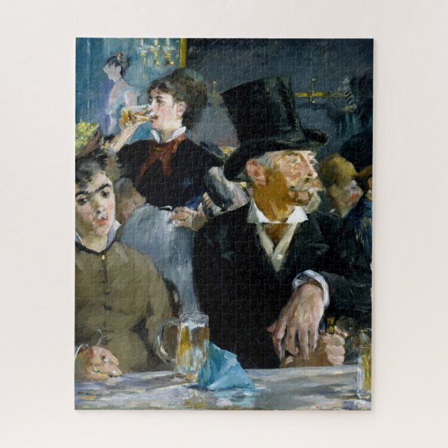 Puzzle En el café de Manet Impresionist Painting (Vertical)