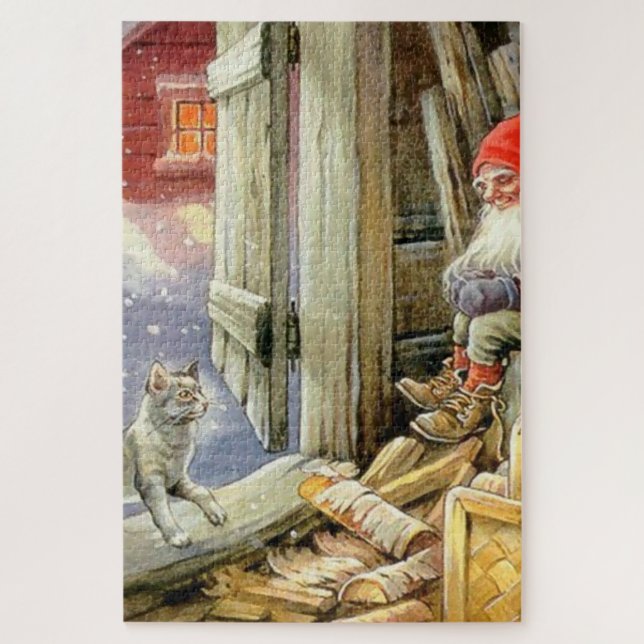 Puzzle “En el cobertizo de madera” de Jenny Nystrom (Vertical)