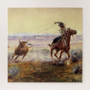 Puzzle “En el estanque” de Charles M Russell