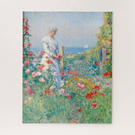 Puzzle En el jardín de Frederick Childe Hassam