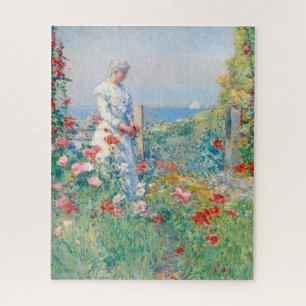 Puzzle En el jardín de Frederick Childe Hassam