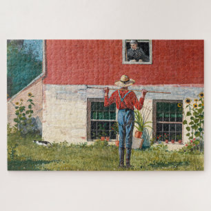 Puzzle En el jardín   Winslow Homer  