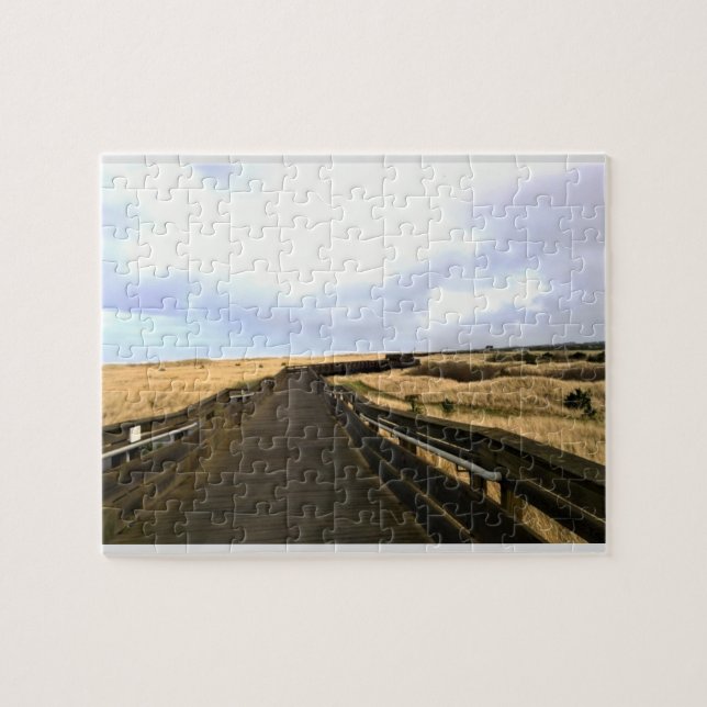 Puzzle En el paseo marítimo, Long Beach, Washington (Horizontal)