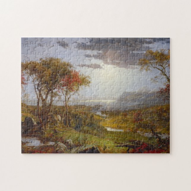 Puzzle En el río Hudson, 1860 (aceite en lona) (Horizontal)