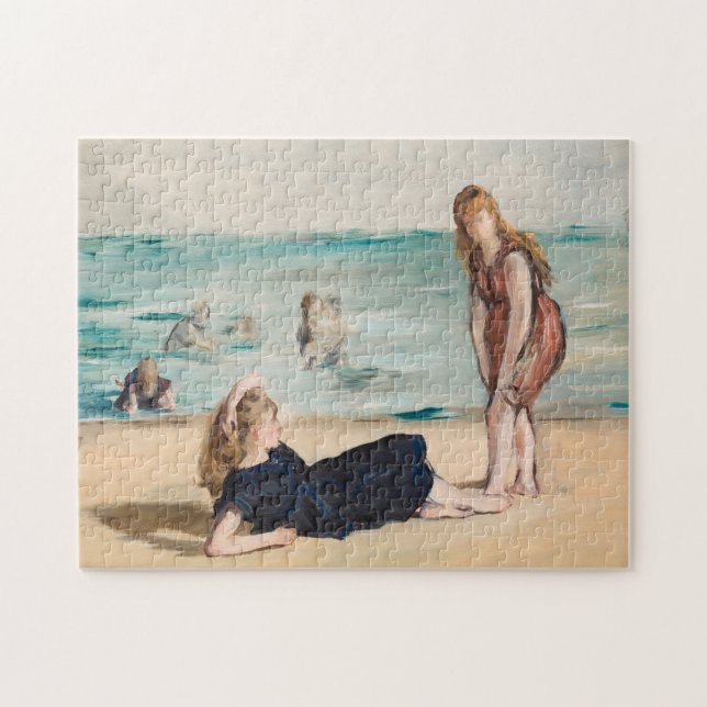 Puzzle En la playa | Édouard Manet (Horizontal)