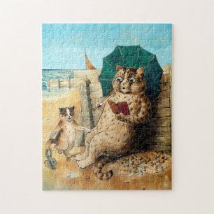 Puzzle En La Playa, Louis Wain