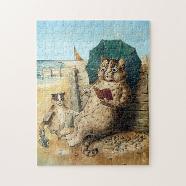 Puzzle En La Playa, Louis Wain (Vertical)