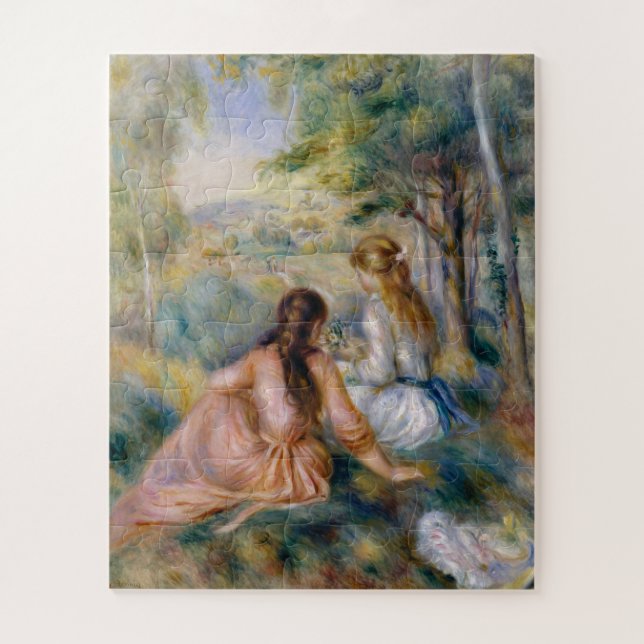 Puzzle En la pradera, Pierre-Auguste Renoir (Vertical)