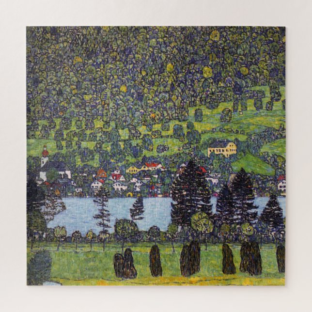 Puzzle En Lake Atter, Gustav Klimt (Vertical)