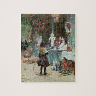 Puzzle En los jardines de Champs-Elysees, c.1897 (aguazo