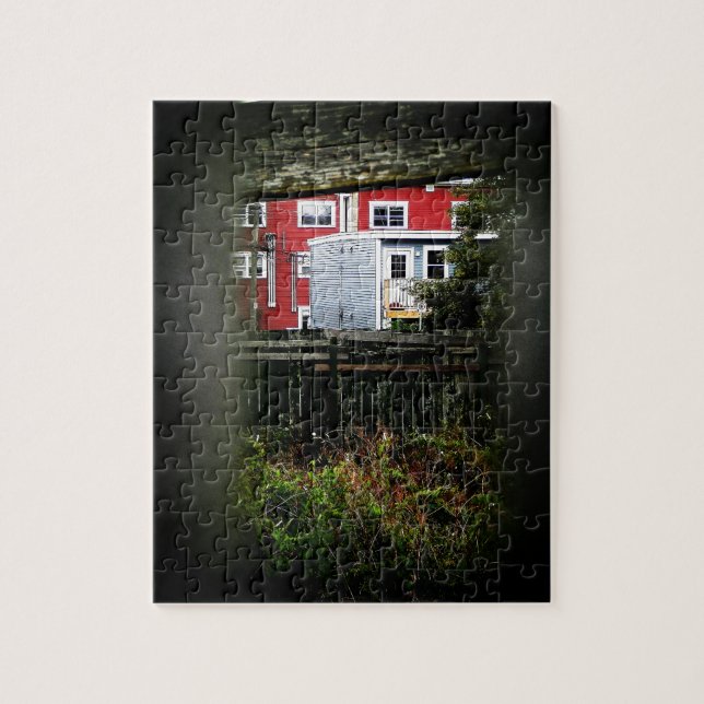 Puzzle En St. John's: Un vistazo a través de la cerca (Vertical)