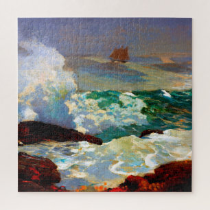 Puzzle En una orilla de sotavento Winslow Homer 1900 