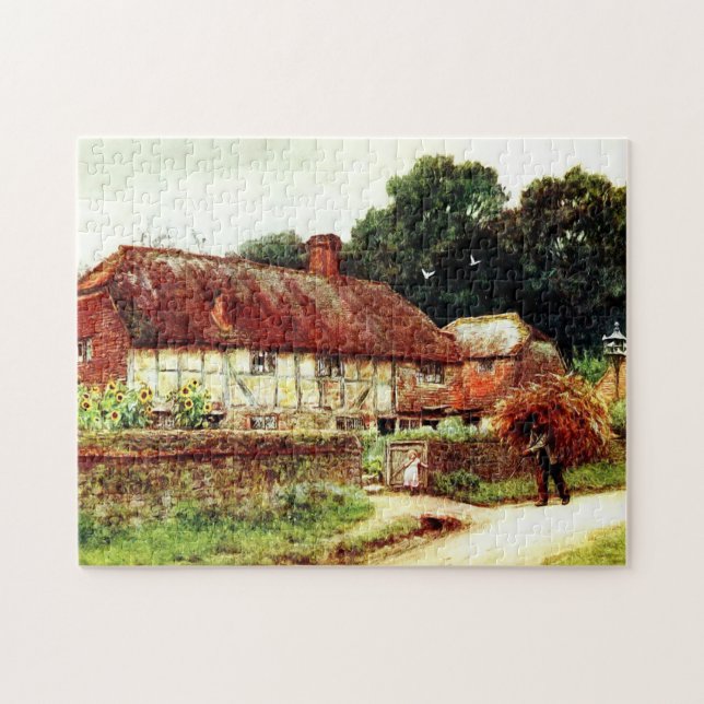 Puzzle En Witley Village por Helen Allingham (Horizontal)