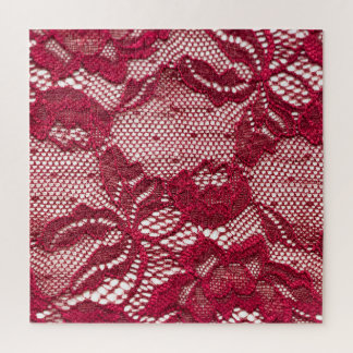 Puzzle Encaje rojo: tela de jacquard elástica.