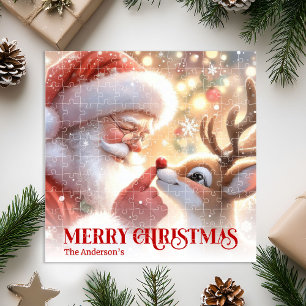 Puzzle Encantador regalo personalizado de Santa Claus Rud
