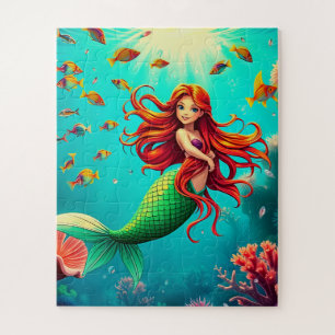 Puzzle Encantadora sirena infantil
