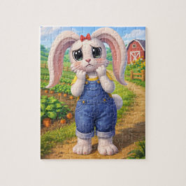 Puzzle Encantadoramente adorable: conejo de dibujos anima