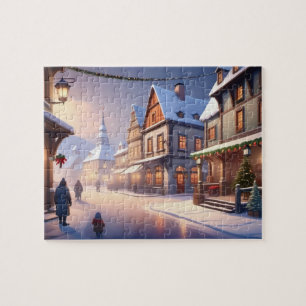 Puzzle Encantadores Navidades villa villa WWWWEN WWWWWER