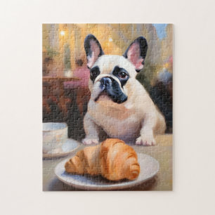 Puzzle Encanto por el Bulldog francés impresionista