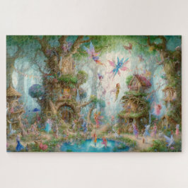 Puzzle Enchanted Fairy Village Whimsical Fantasy