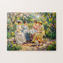 Puzzle Encuentro de Damas en el Jardín con Cavalier Spani