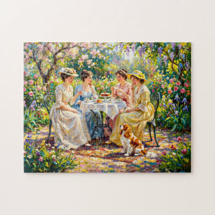 Puzzle Encuentro de Damas en el Jardín con Cavalier Spani