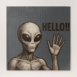 Puzzle Encuentro Grave: El saludo Alienígena