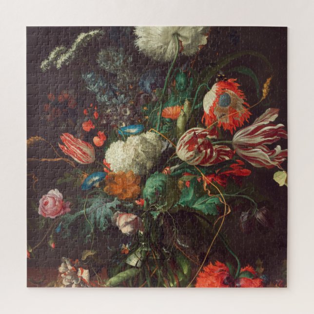 Puzzle Enero Davidsz De Heem - florero de flores (Vertical)