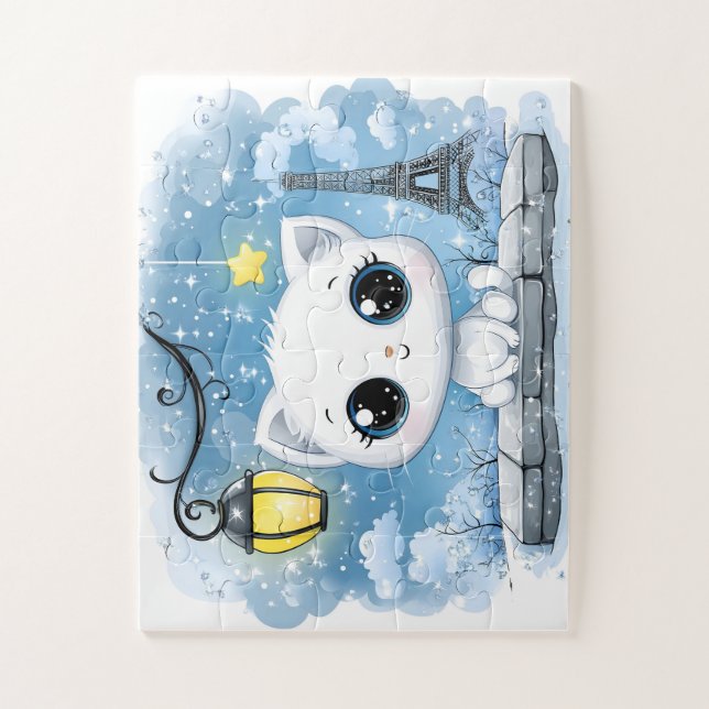 Puzzle enfants, 30 pièces – Un adorable chaton  (Vertical)