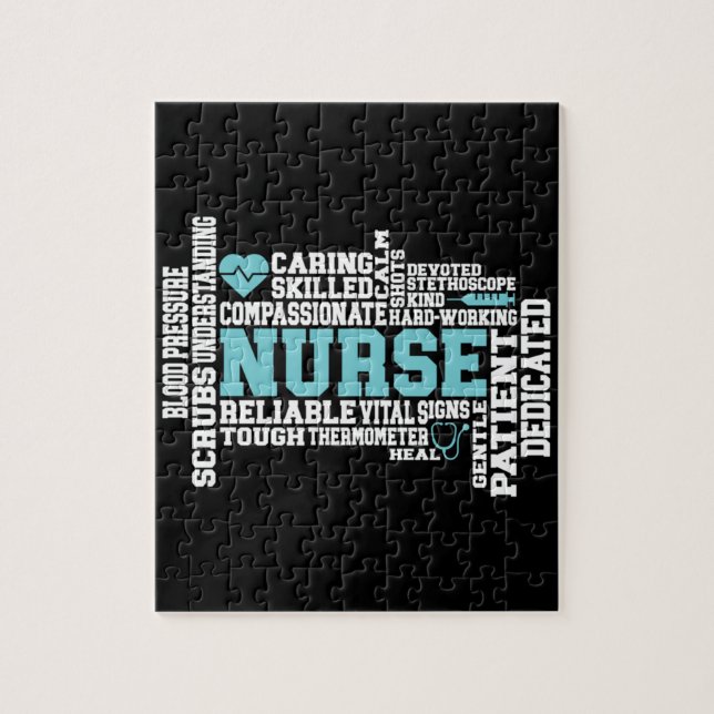 Puzzle Enfermera de la Escuela de Medicina RN LVN (Vertical)
